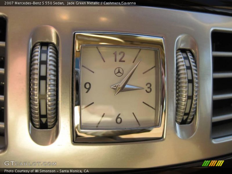 Jade Green Metallic / Cashmere/Savanna 2007 Mercedes-Benz S 550 Sedan