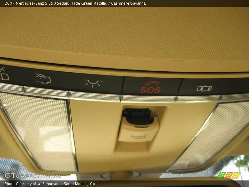 Jade Green Metallic / Cashmere/Savanna 2007 Mercedes-Benz S 550 Sedan