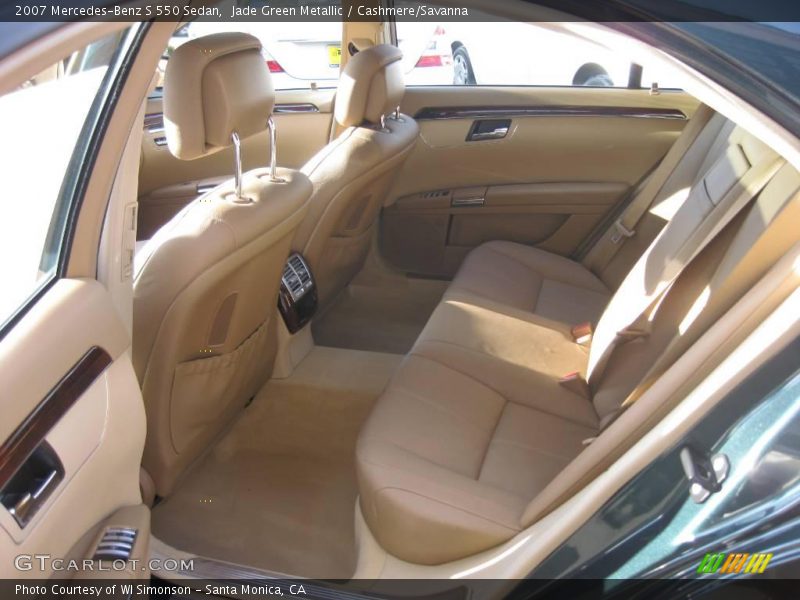 Jade Green Metallic / Cashmere/Savanna 2007 Mercedes-Benz S 550 Sedan