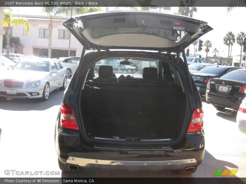 Black / Black 2007 Mercedes-Benz ML 500 4Matic