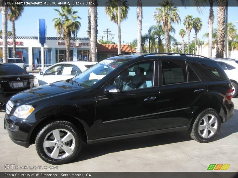 Black / Black 2007 Mercedes-Benz ML 500 4Matic