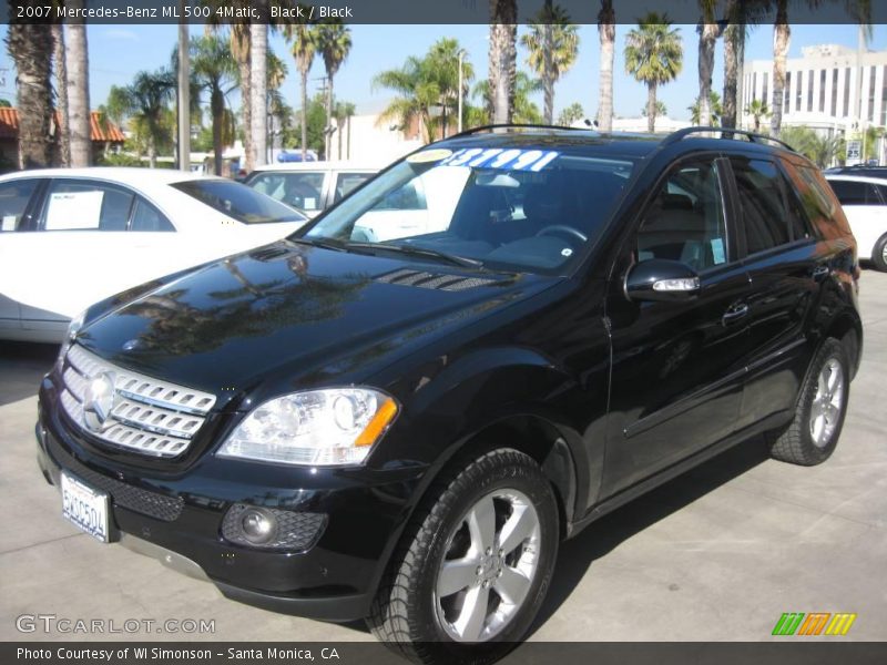 Black / Black 2007 Mercedes-Benz ML 500 4Matic
