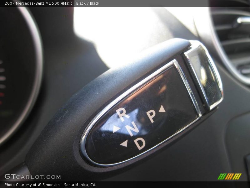 Black / Black 2007 Mercedes-Benz ML 500 4Matic