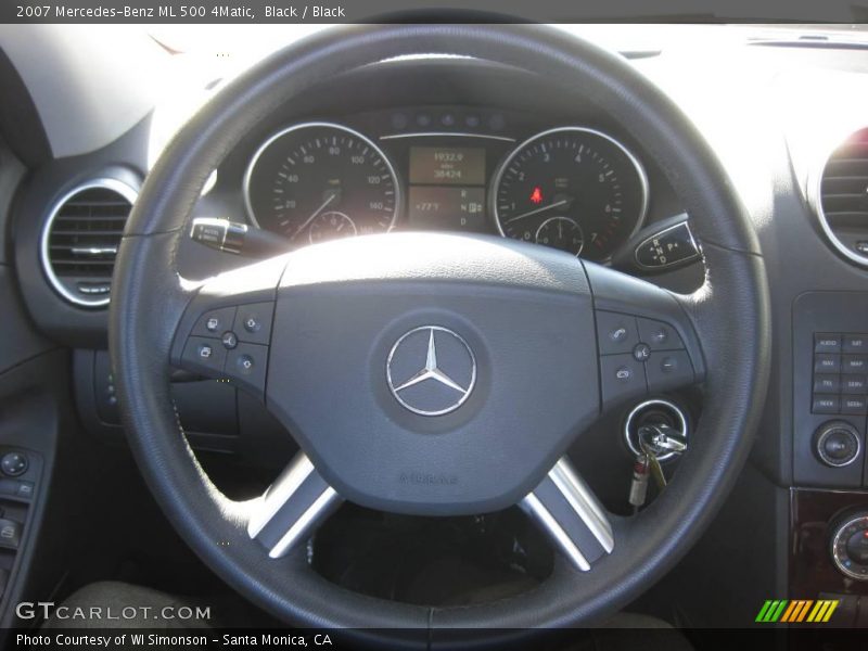 Black / Black 2007 Mercedes-Benz ML 500 4Matic