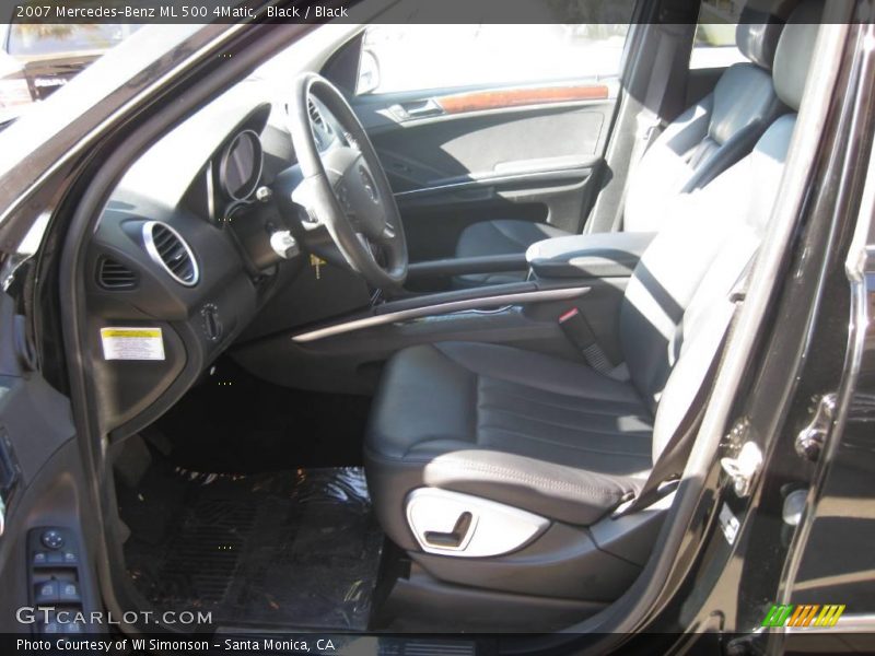 Black / Black 2007 Mercedes-Benz ML 500 4Matic