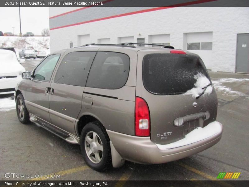 Natural Beige Metallic / Mocha 2002 Nissan Quest SE