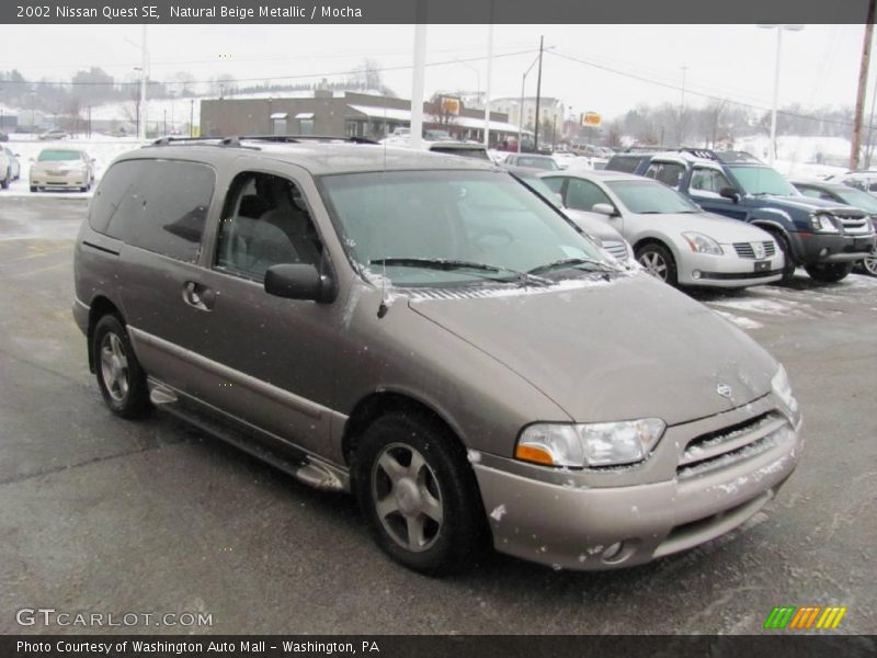 Natural Beige Metallic / Mocha 2002 Nissan Quest SE
