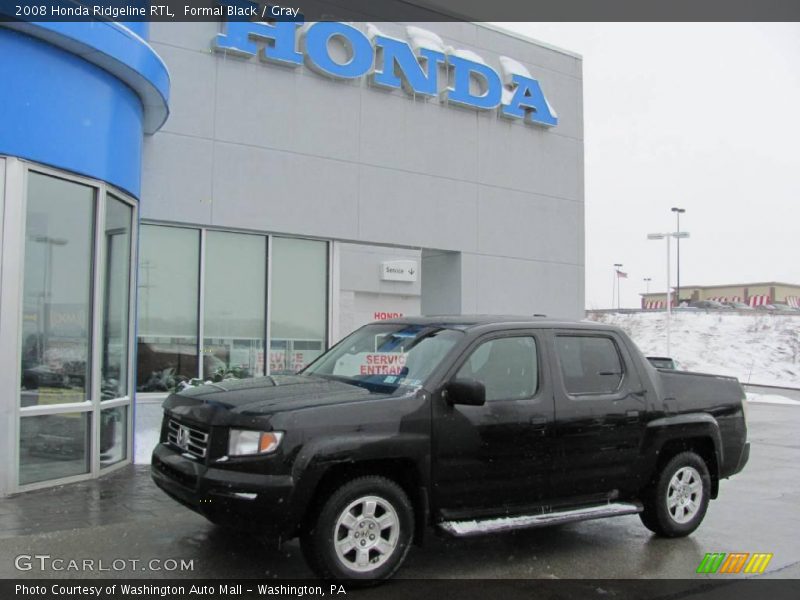 Formal Black / Gray 2008 Honda Ridgeline RTL