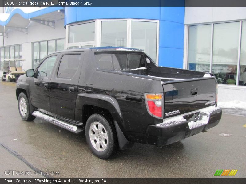 Formal Black / Gray 2008 Honda Ridgeline RTL