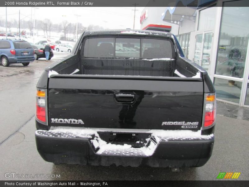 Formal Black / Gray 2008 Honda Ridgeline RTL