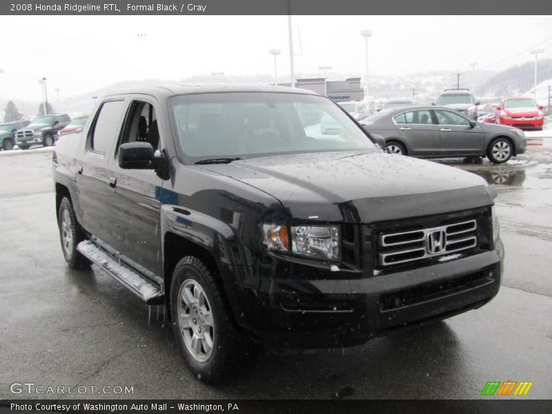Formal Black / Gray 2008 Honda Ridgeline RTL