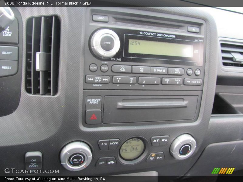 Formal Black / Gray 2008 Honda Ridgeline RTL