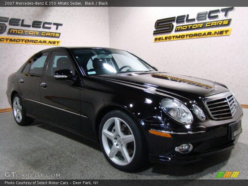 Black / Black 2007 Mercedes-Benz E 350 4Matic Sedan