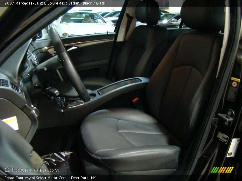 Black / Black 2007 Mercedes-Benz E 350 4Matic Sedan