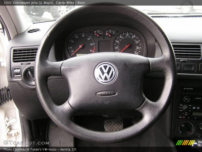 Candy White / Black 2002 Volkswagen Jetta GL Wagon