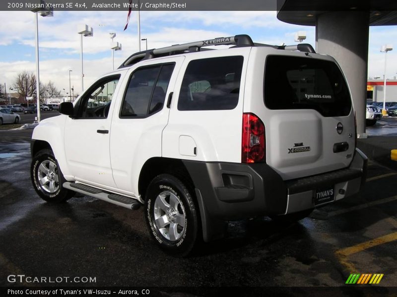 Avalanche White / Graphite/Steel 2009 Nissan Xterra SE 4x4