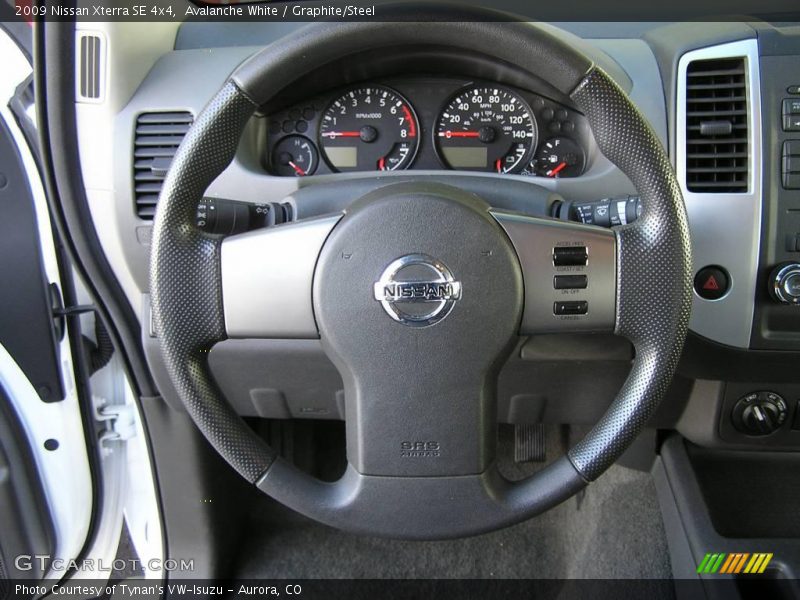 Avalanche White / Graphite/Steel 2009 Nissan Xterra SE 4x4