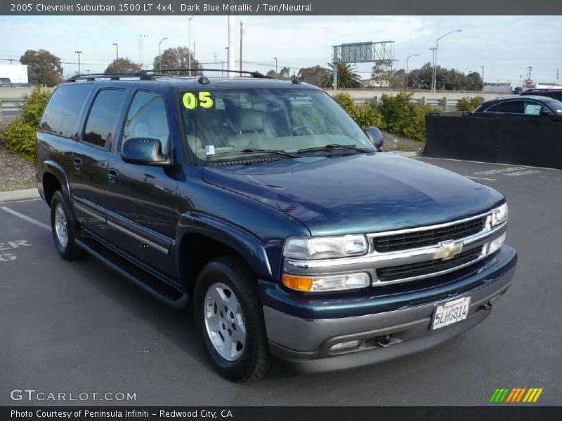 Dark Blue Metallic / Tan/Neutral 2005 Chevrolet Suburban 1500 LT 4x4