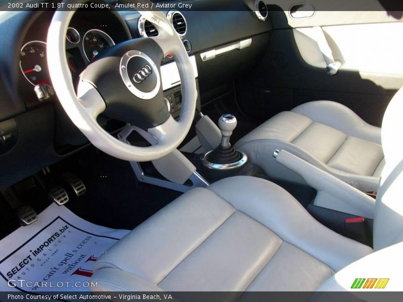 Amulet Red / Aviator Grey 2002 Audi TT 1.8T quattro Coupe