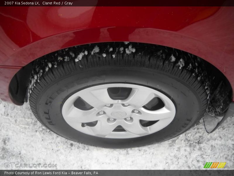 Claret Red / Gray 2007 Kia Sedona LX
