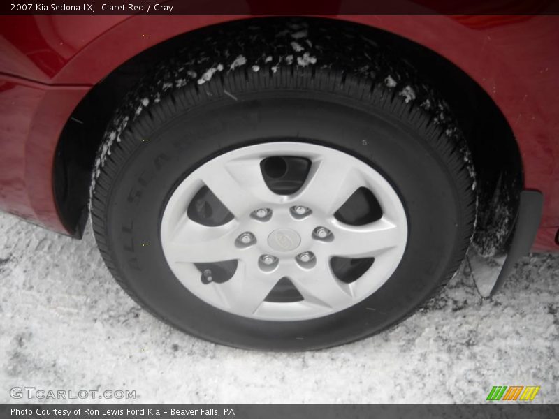 Claret Red / Gray 2007 Kia Sedona LX