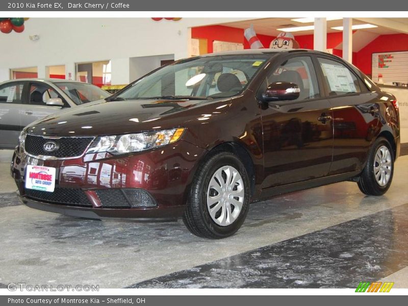 Dark Cherry / Coffee 2010 Kia Forte EX