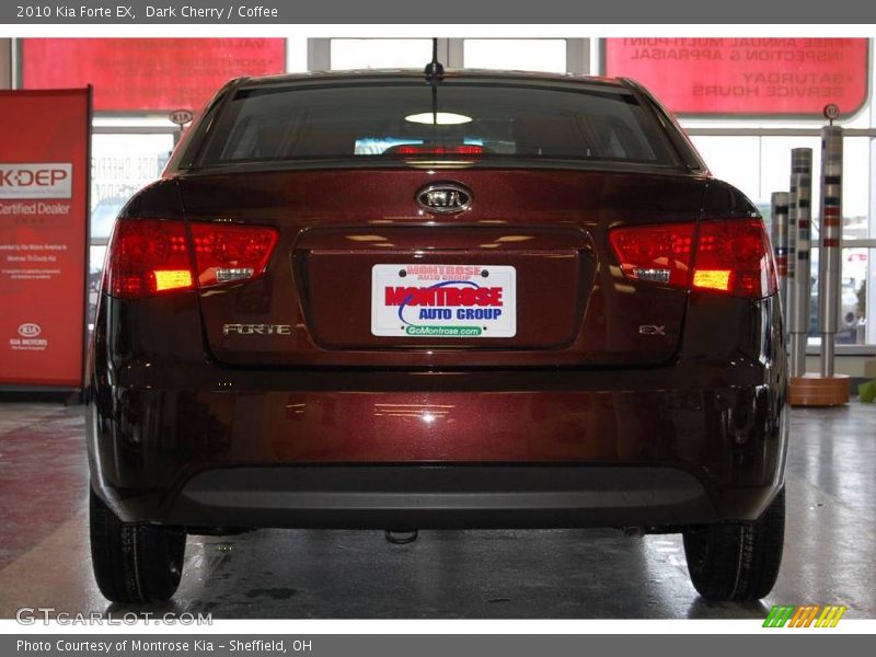 Dark Cherry / Coffee 2010 Kia Forte EX