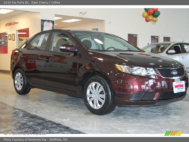 Dark Cherry / Coffee 2010 Kia Forte EX