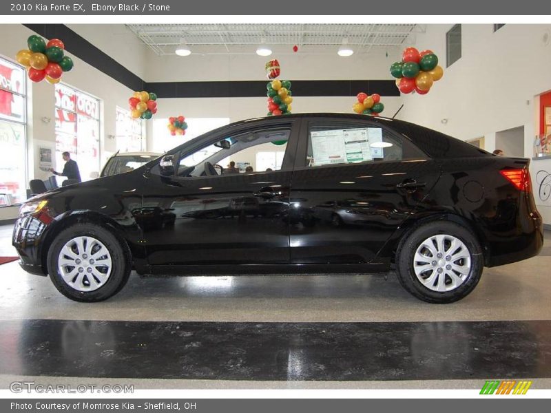 Ebony Black / Stone 2010 Kia Forte EX