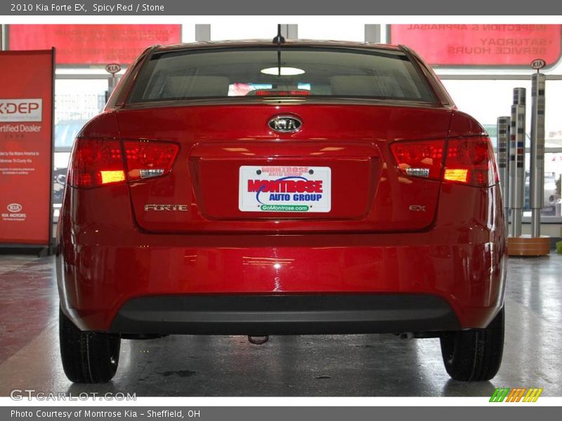 Spicy Red / Stone 2010 Kia Forte EX