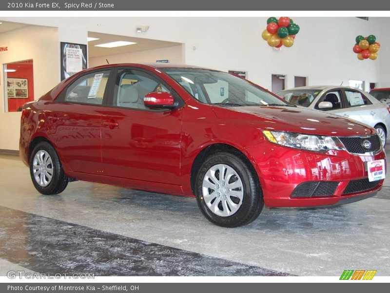 Spicy Red / Stone 2010 Kia Forte EX