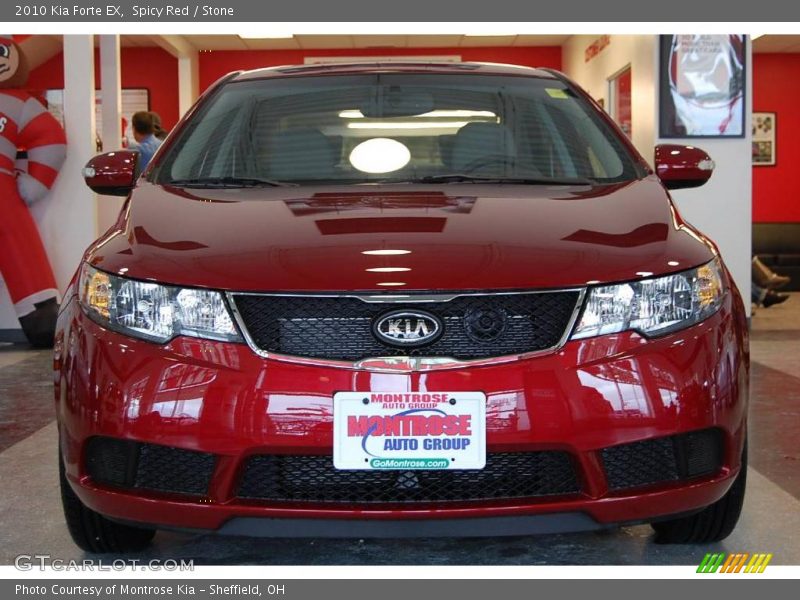 Spicy Red / Stone 2010 Kia Forte EX