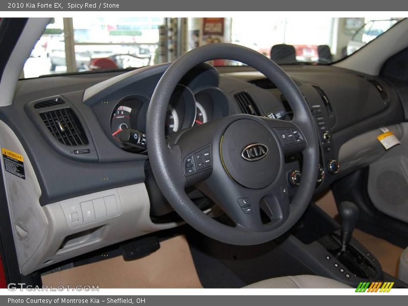 Spicy Red / Stone 2010 Kia Forte EX