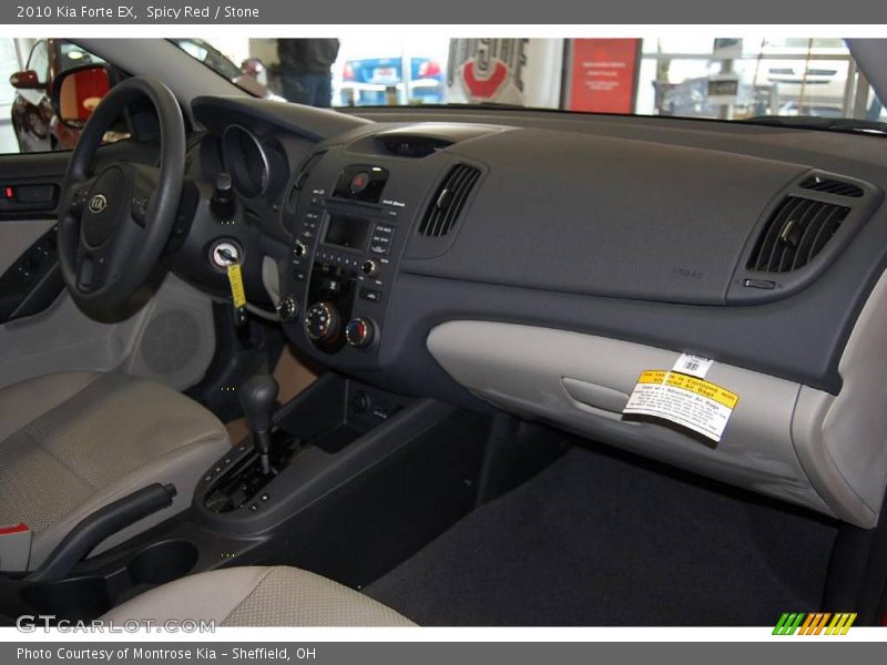 Spicy Red / Stone 2010 Kia Forte EX
