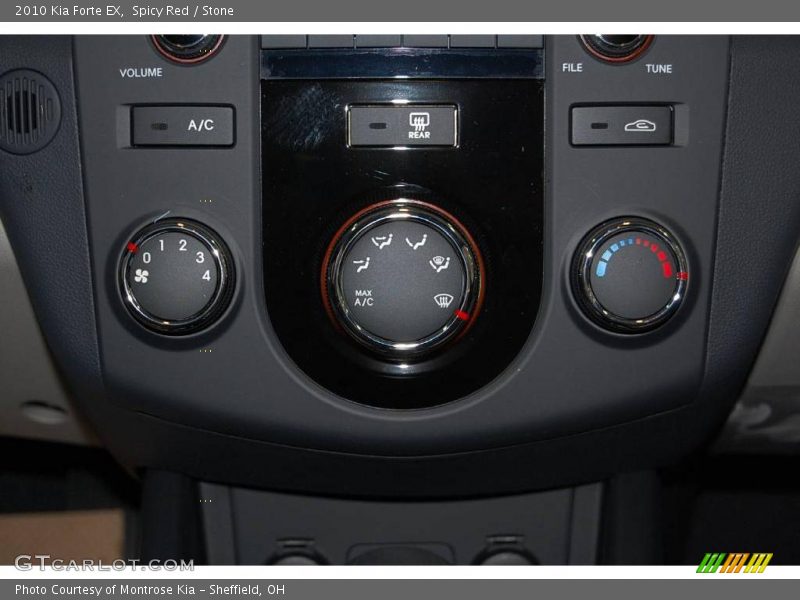 Spicy Red / Stone 2010 Kia Forte EX