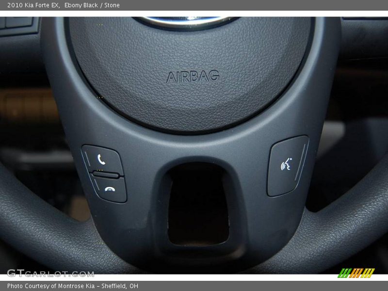 Ebony Black / Stone 2010 Kia Forte EX