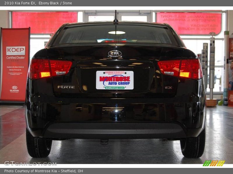 Ebony Black / Stone 2010 Kia Forte EX