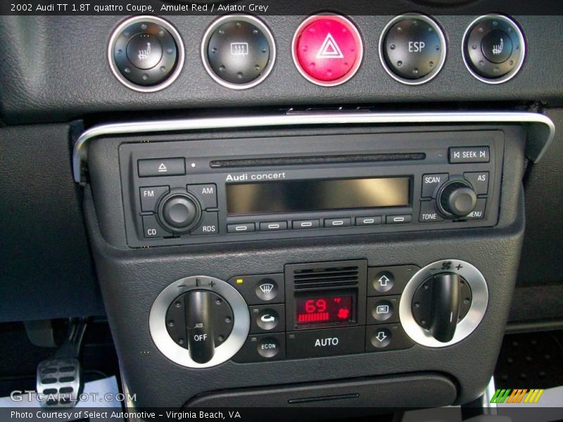 Amulet Red / Aviator Grey 2002 Audi TT 1.8T quattro Coupe