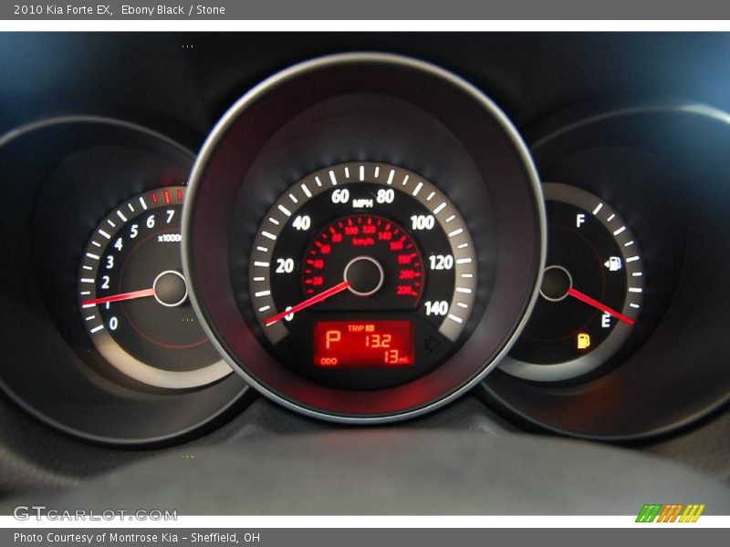 Ebony Black / Stone 2010 Kia Forte EX