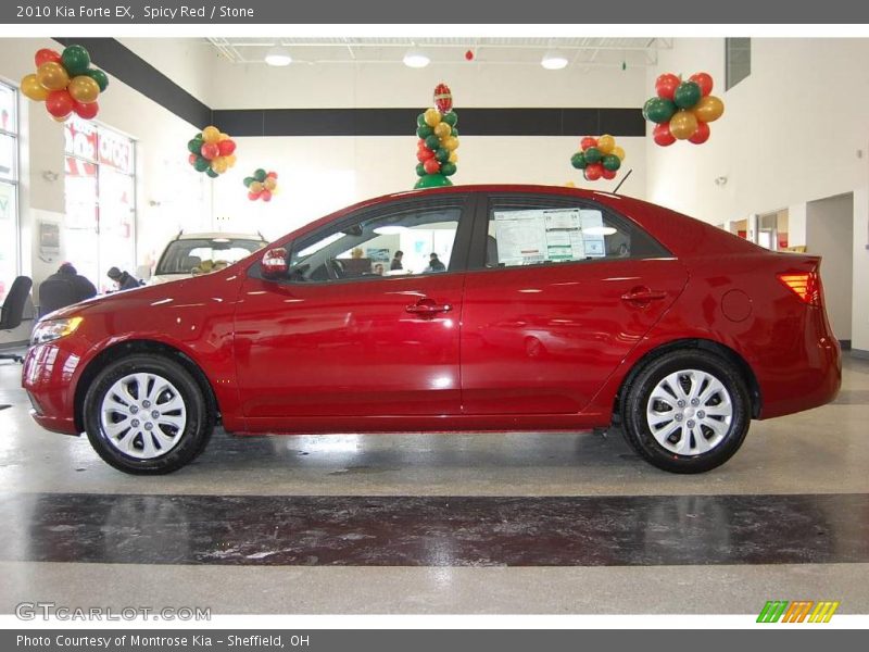 Spicy Red / Stone 2010 Kia Forte EX