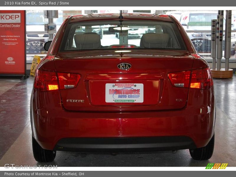 Spicy Red / Stone 2010 Kia Forte EX