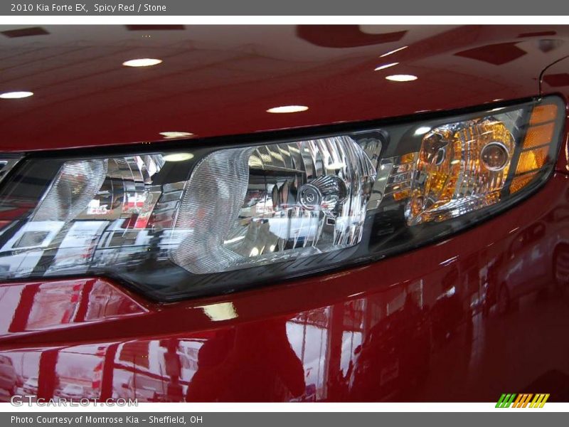 Spicy Red / Stone 2010 Kia Forte EX