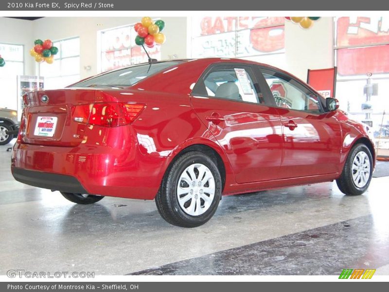 Spicy Red / Stone 2010 Kia Forte EX