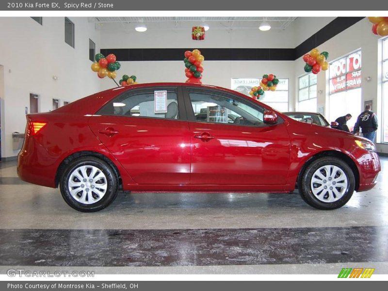 Spicy Red / Stone 2010 Kia Forte EX