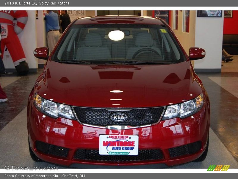 Spicy Red / Stone 2010 Kia Forte EX