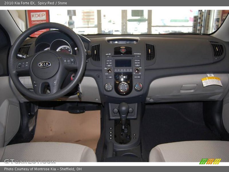 Spicy Red / Stone 2010 Kia Forte EX