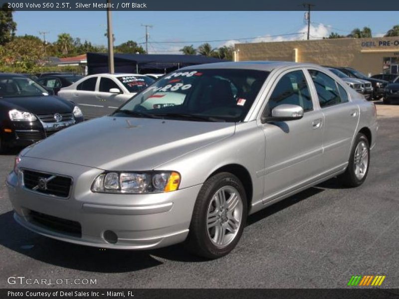 Silver Metallic / Off Black 2008 Volvo S60 2.5T