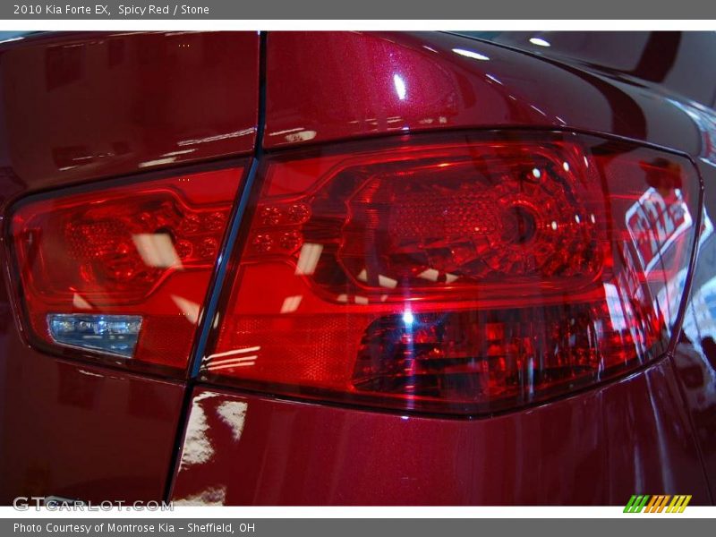 Spicy Red / Stone 2010 Kia Forte EX