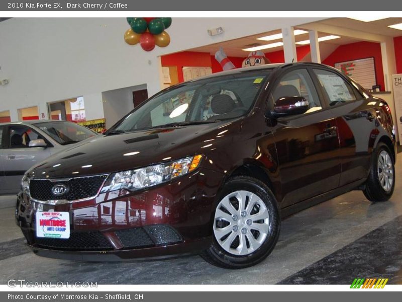 Dark Cherry / Coffee 2010 Kia Forte EX