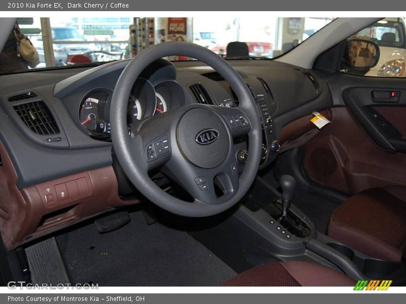 Dark Cherry / Coffee 2010 Kia Forte EX
